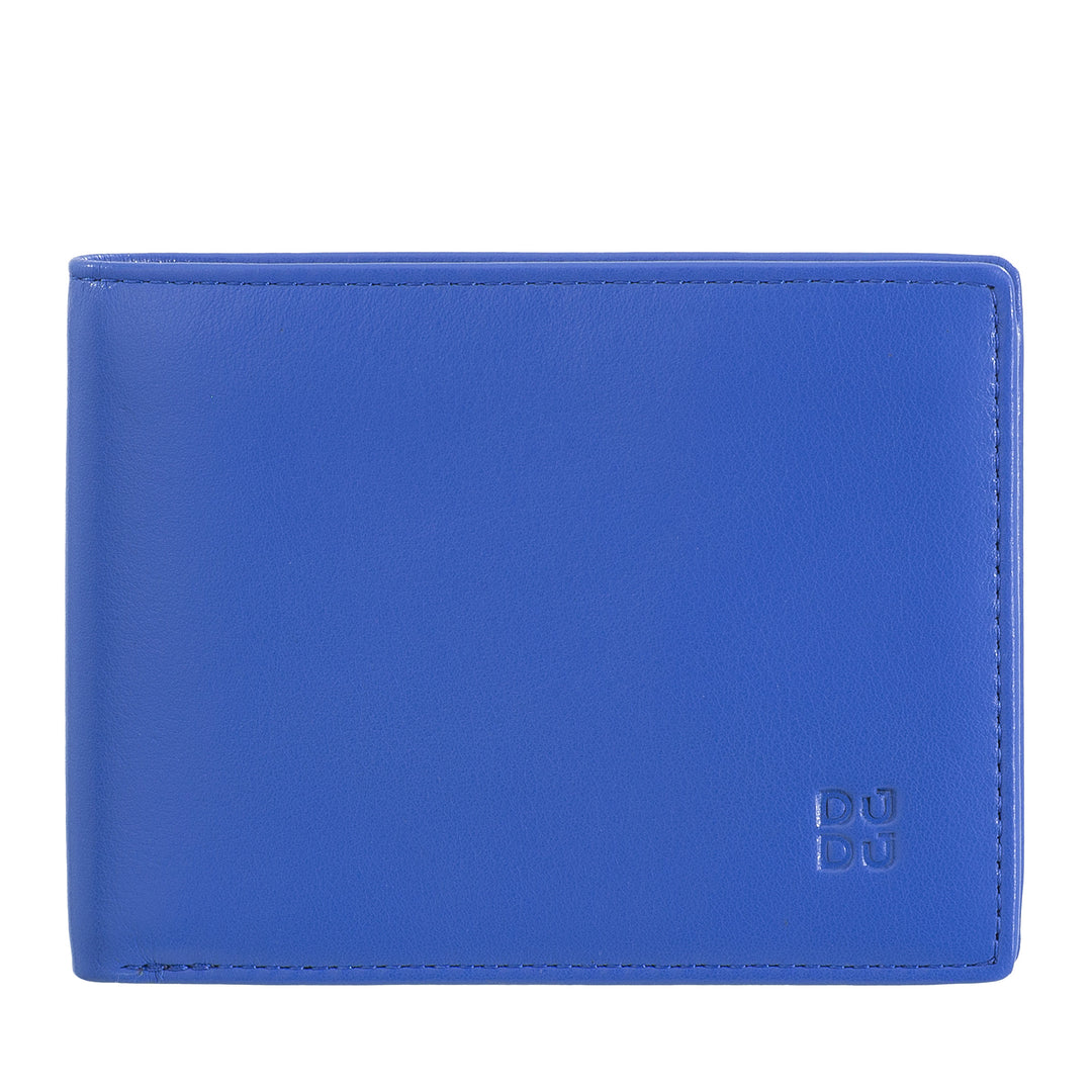 DUDU Portefeuille pour homme avec blocage RFID en cuir, petite poche blindée avec fente pour carte de crédit