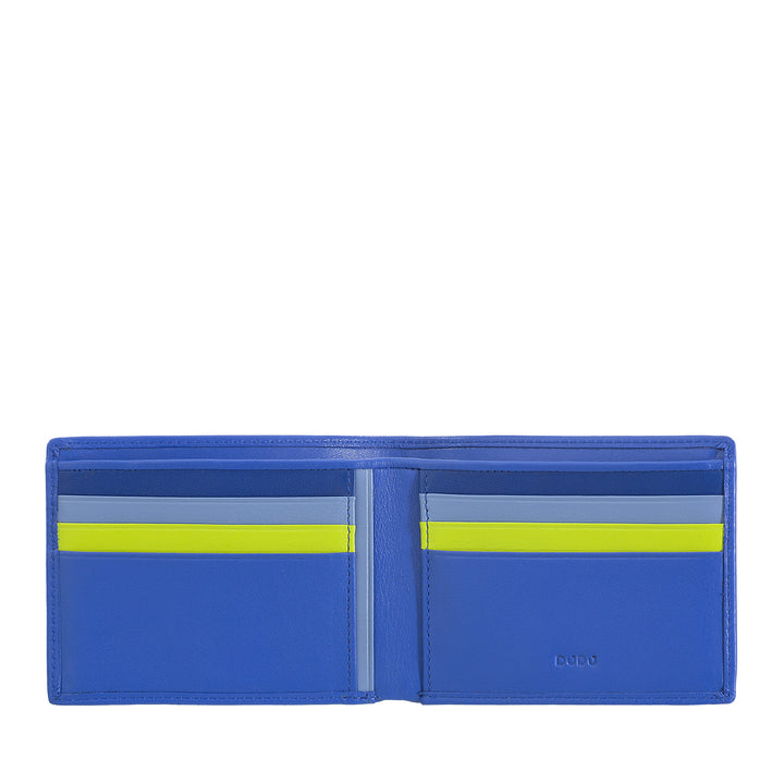 DUDU Portefeuille pour homme avec blocage RFID en cuir, petite poche blindée avec fente pour carte de crédit