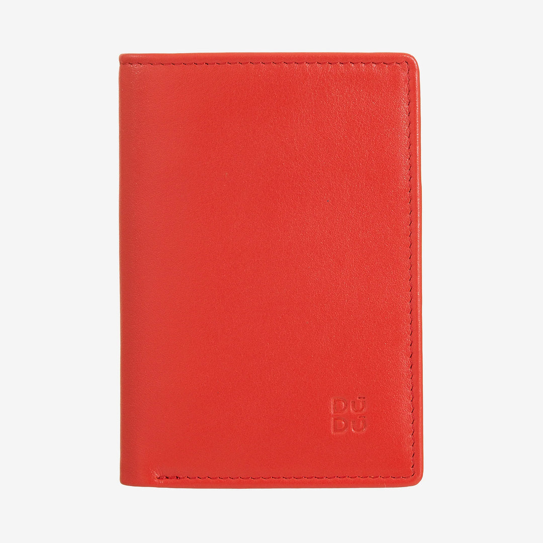 DUDU Portafoglio Uomo in Pelle Piccolo, Portafoglio Uomo Slim Compatto con Porta Carte di Credito, Porta Banconote Contanti, Zip Portamonete, con Protezione RFID