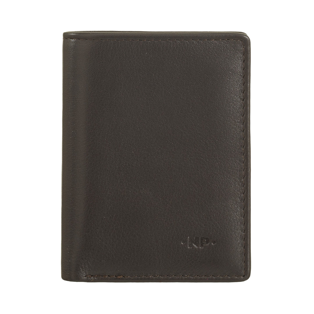 Portefeuille en cuir pour homme, Porte-cartes Compact, Porte-Billets, Portefeuille de poche Bifold, Design Slim