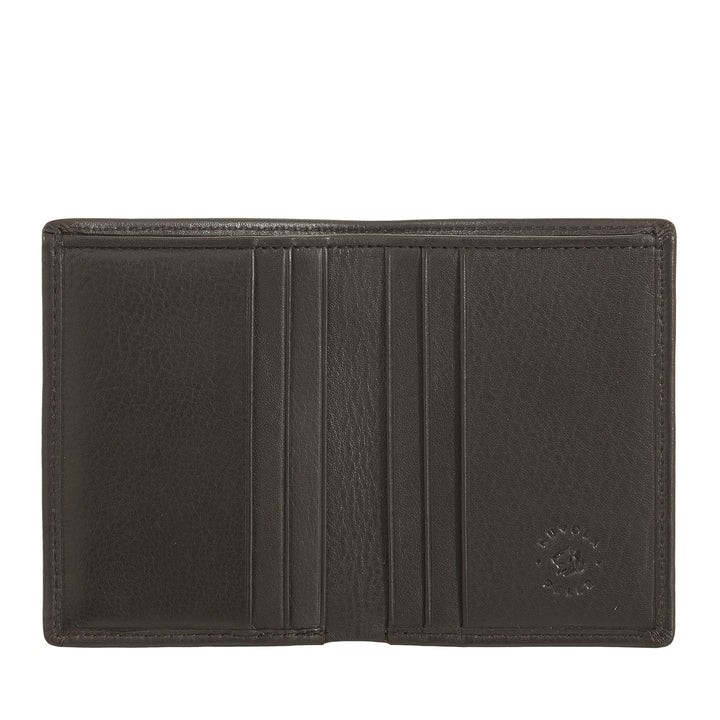 Portefeuille en cuir pour homme, Porte-cartes Compact, Porte-Billets, Portefeuille de poche Bifold, Design Slim