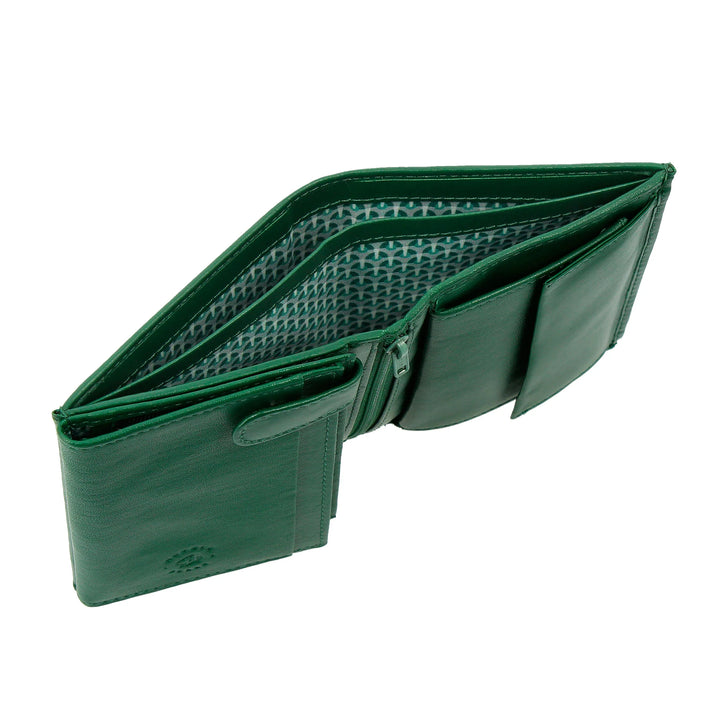Vertikale Herrenbrieftasche von Nuvola Pelle aus Nappaleder mit Münzfach und Kreditkartenhalter
