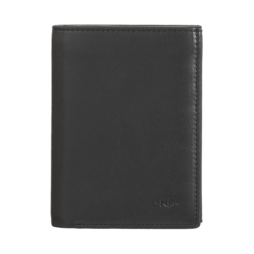 Portefeuille vertical pour homme Nuvola Pelle en cuir Nappa avec porte-monnaie et porte-cartes de crédit