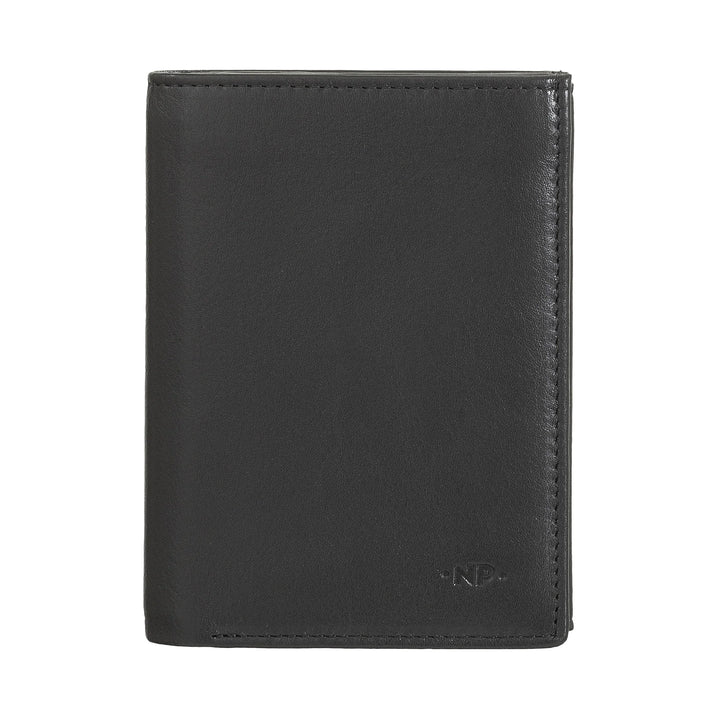 Portefeuille vertical pour homme Nuvola Pelle en cuir Nappa avec porte-monnaie et porte-cartes de crédit