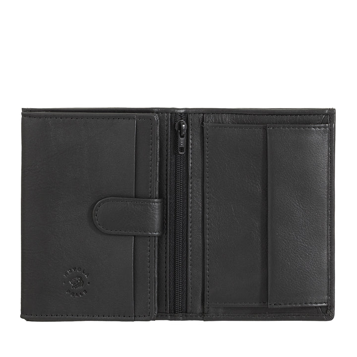 Portefeuille vertical pour homme Nuvola Pelle en cuir Nappa avec porte-monnaie et porte-cartes de crédit