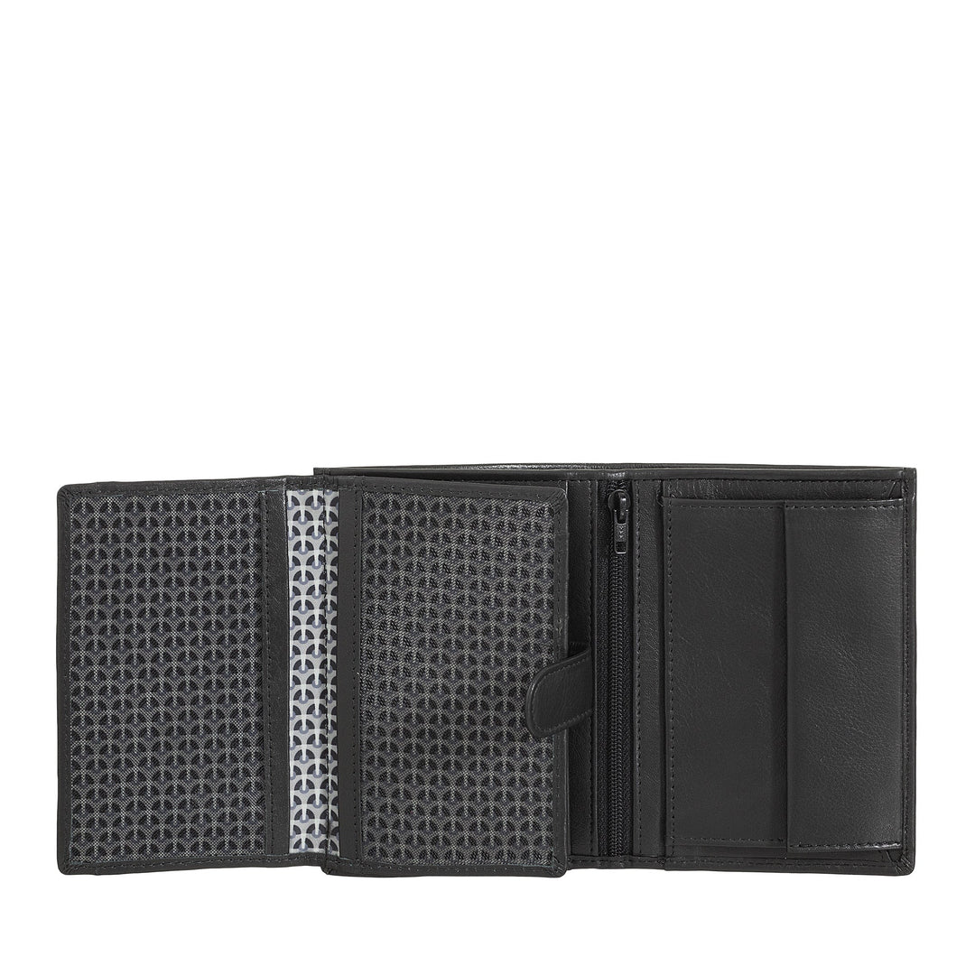 Portefeuille vertical pour homme Nuvola Pelle en cuir Nappa avec porte-monnaie et porte-cartes de crédit
