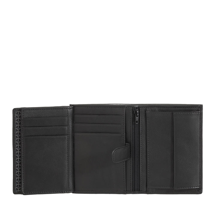 Portefeuille vertical pour homme Nuvola Pelle en cuir Nappa avec porte-monnaie et porte-cartes de crédit
