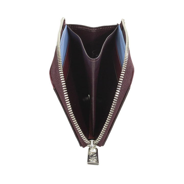 DUDU Cartera pequeña para hombre con cremallera, cartera RFID de piel colorida, tarjetero, diseño de bolsillo compacto