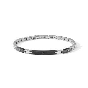 Comete bracciale Delta acciaio finiture PVD nero UBR 1232