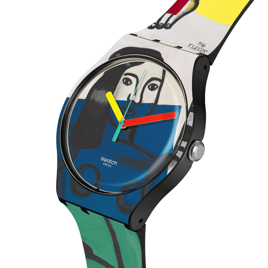 Swatch orologio LEGER'S TWO WOMEN HOLDING FLOWERS Special Edition TATE GALLERY Originals New Gent 41mm SUOZ363 - Capodagli 1937