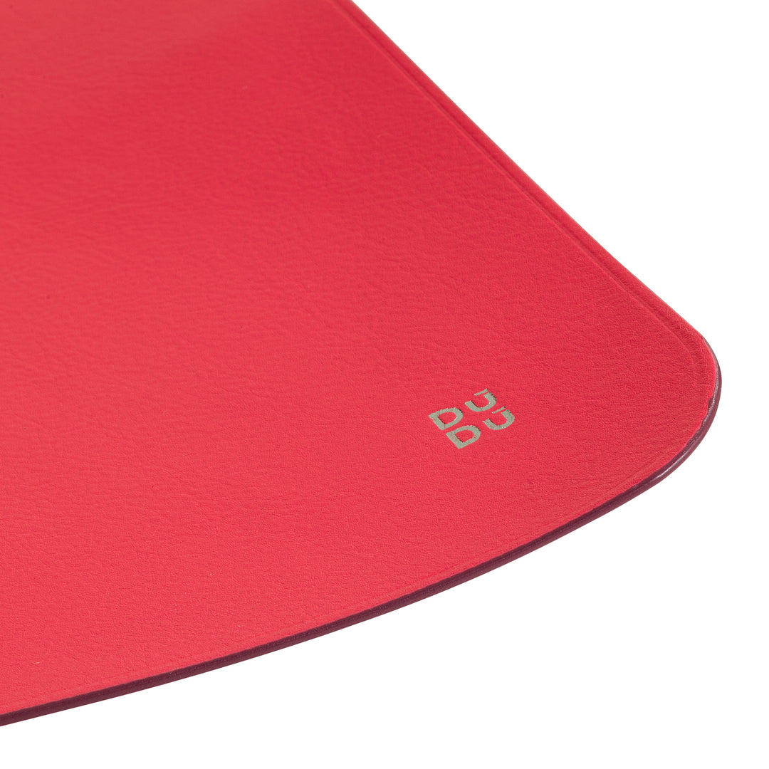 DUDU Soft Leather Mouse Mat, Thin, Design, 25x22 cm, Non-Slip, Desk Mouse Pad, Colorful