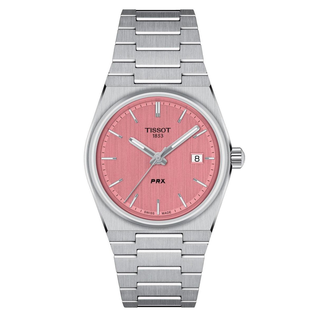 Tissot orologio PRX 35mm rosa quarzo acciaio T137.210.11.331.00 - Capodagli 1937