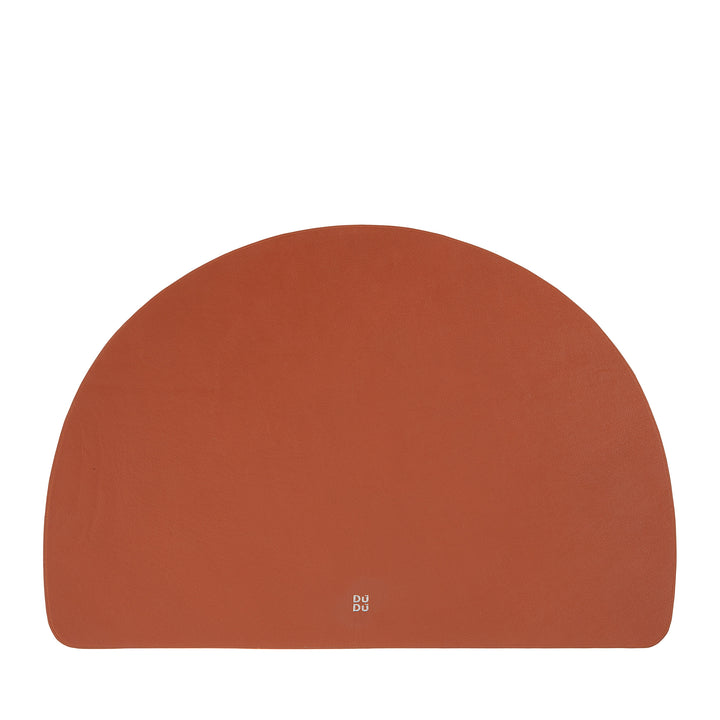 DUDU Set de Table en Cuir Américain, Sets de Table pour Petit Déjeuner, Double Face, Antidérapant, Croissant de Lune 44x30 cm, Bicolore