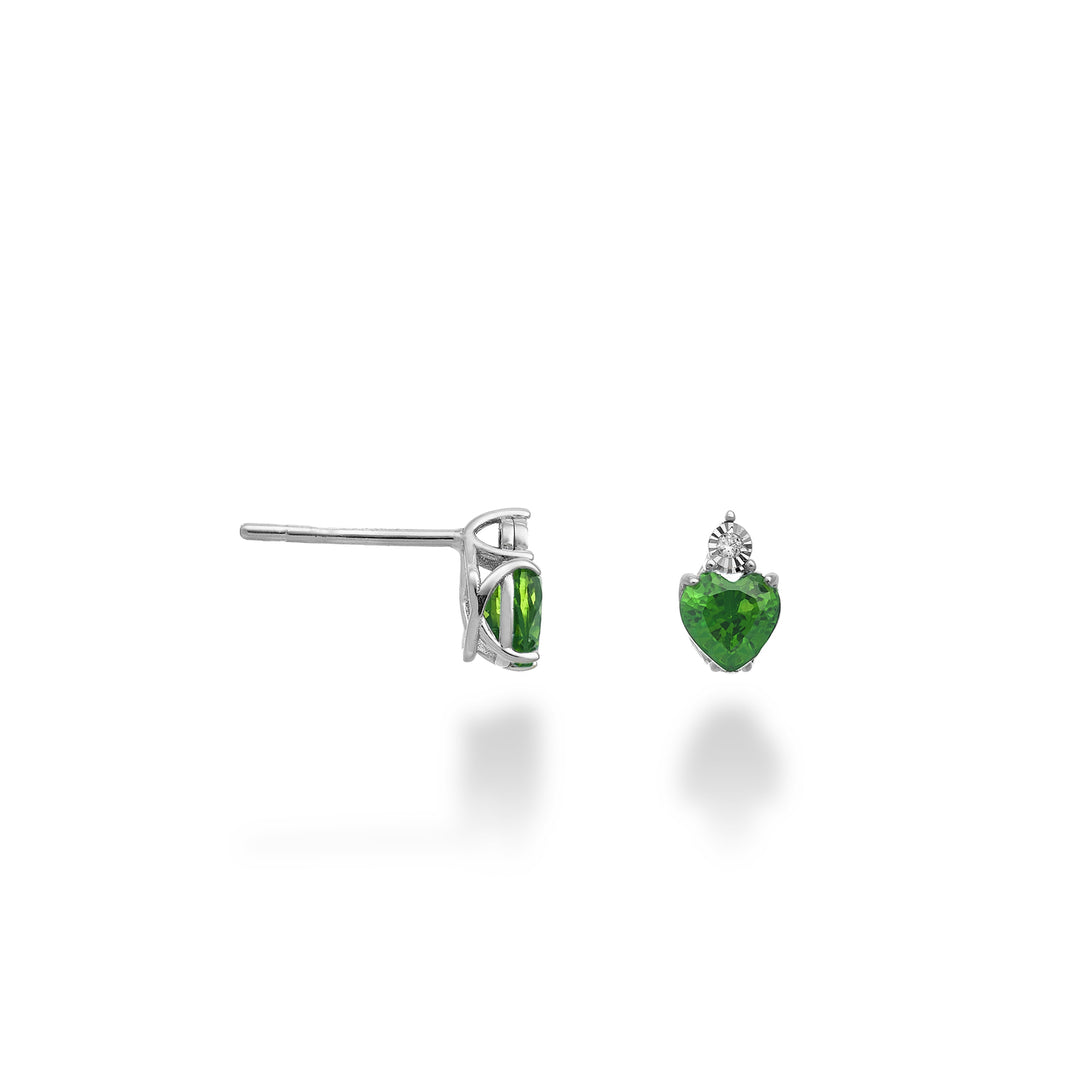 Mikiko oder 9k Smaragd n. 5x5 Herz mit Diamant MO5178R4SMN062