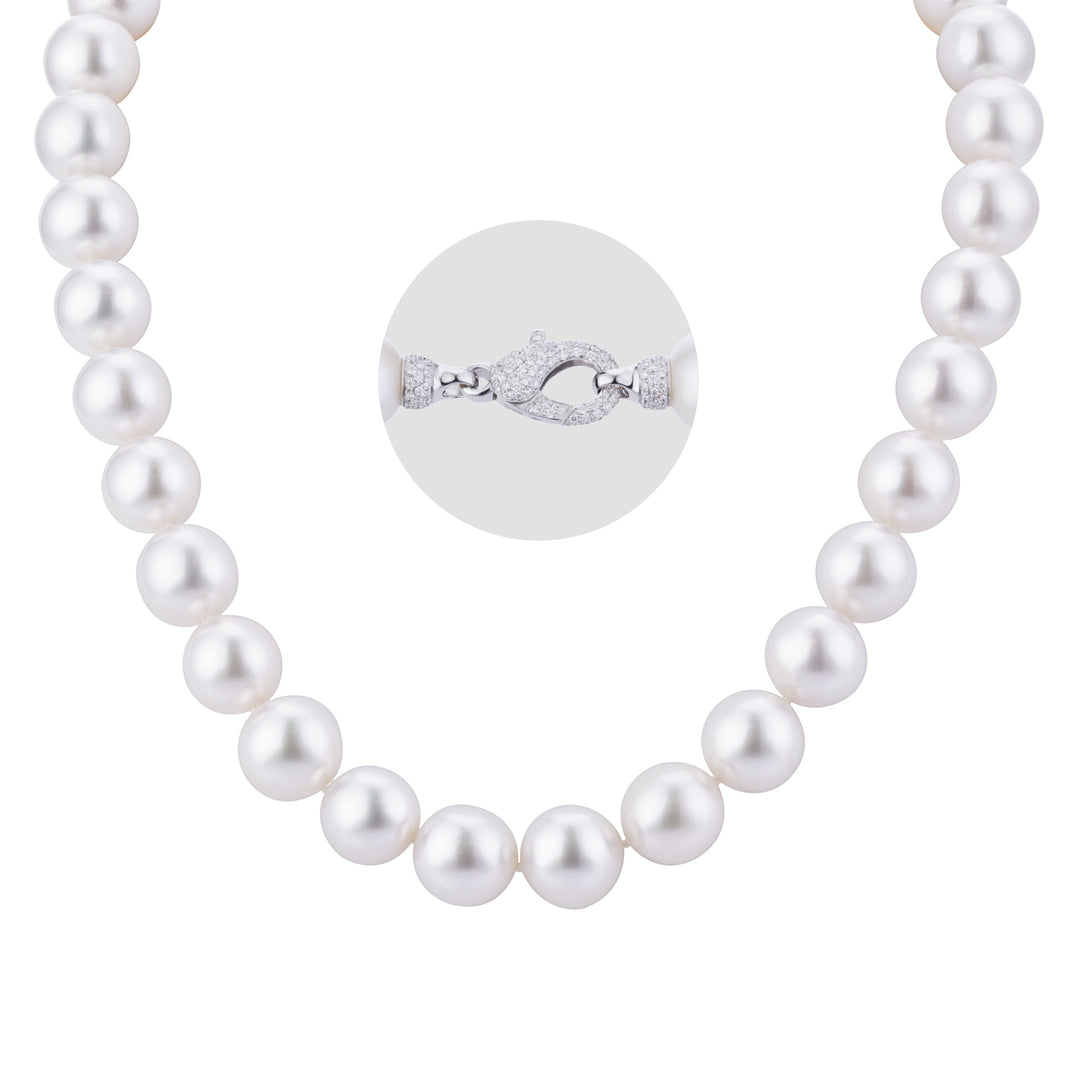 Collar Golay de perlas australianas semiredondas 12-13 mm FA1SR1213-18085110038