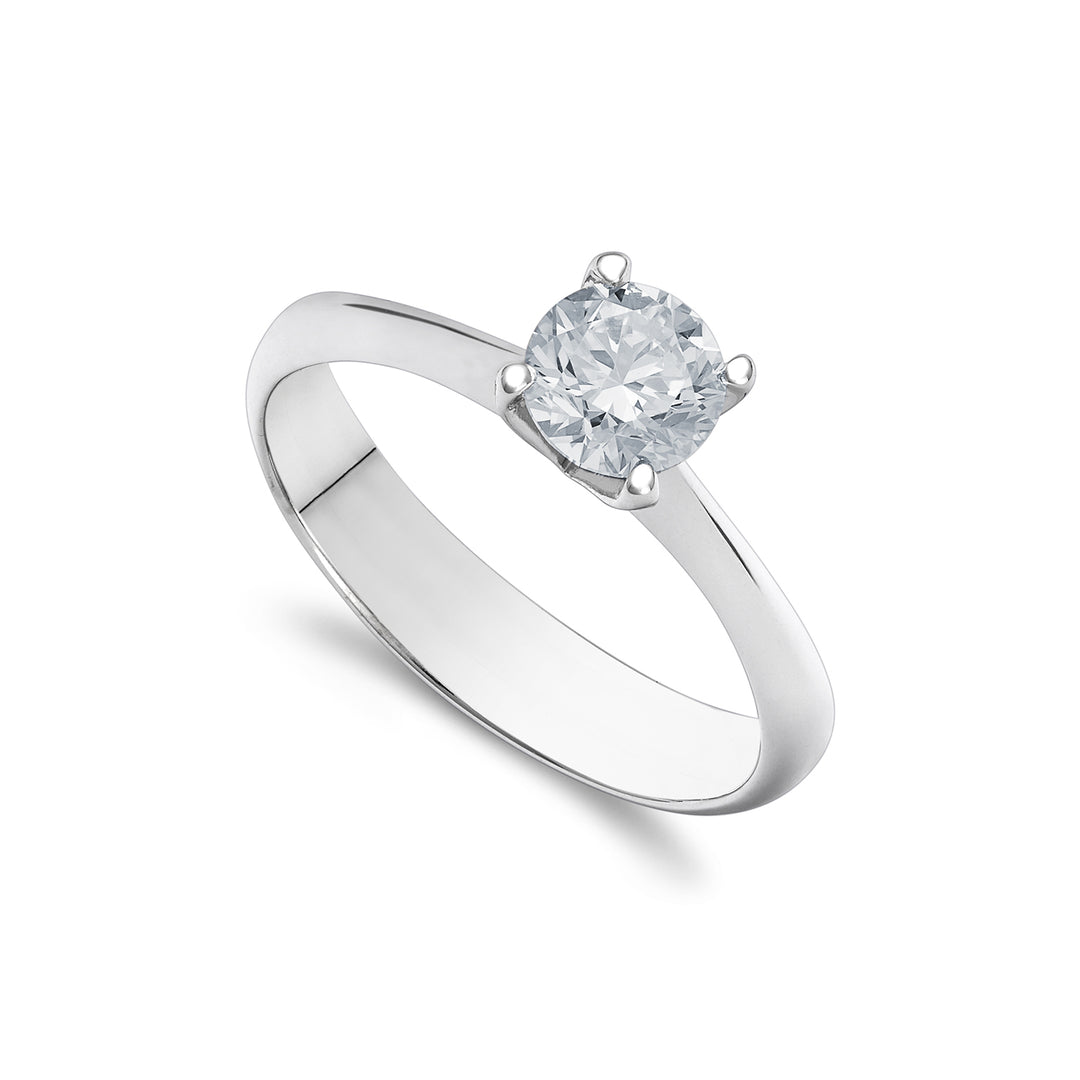 Bague solitaire Golay avec 4 griffes rondes ASL001WDI1A-26131110073