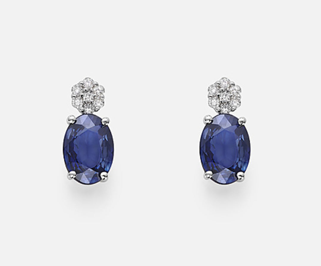 Mikiko oder 18k ovaler Saphir 7x5 ct.1,60 Durchm. ct. 0,08 MO5014O4ZFD