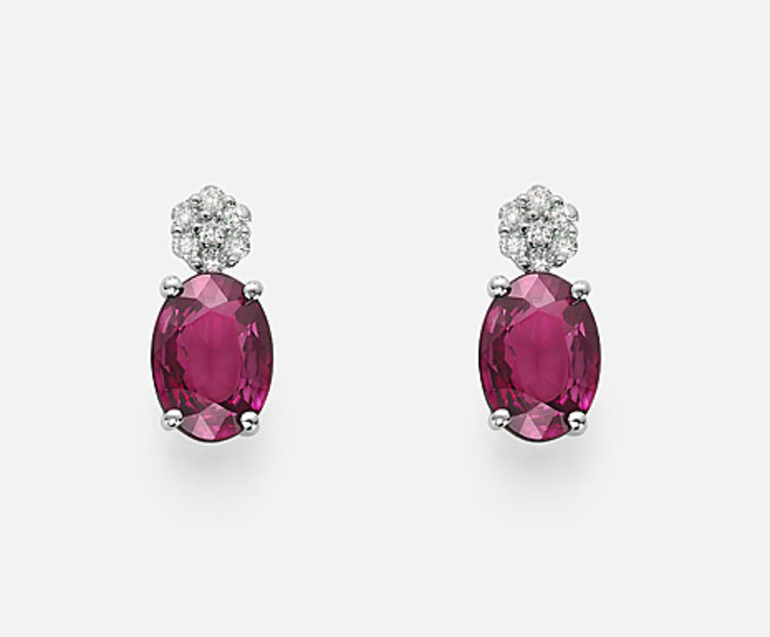 Mikiko oder 18k ovaler Rubin 7x5 ct.1,80 Durchm. ct. 0,08 MO5014O4RBC