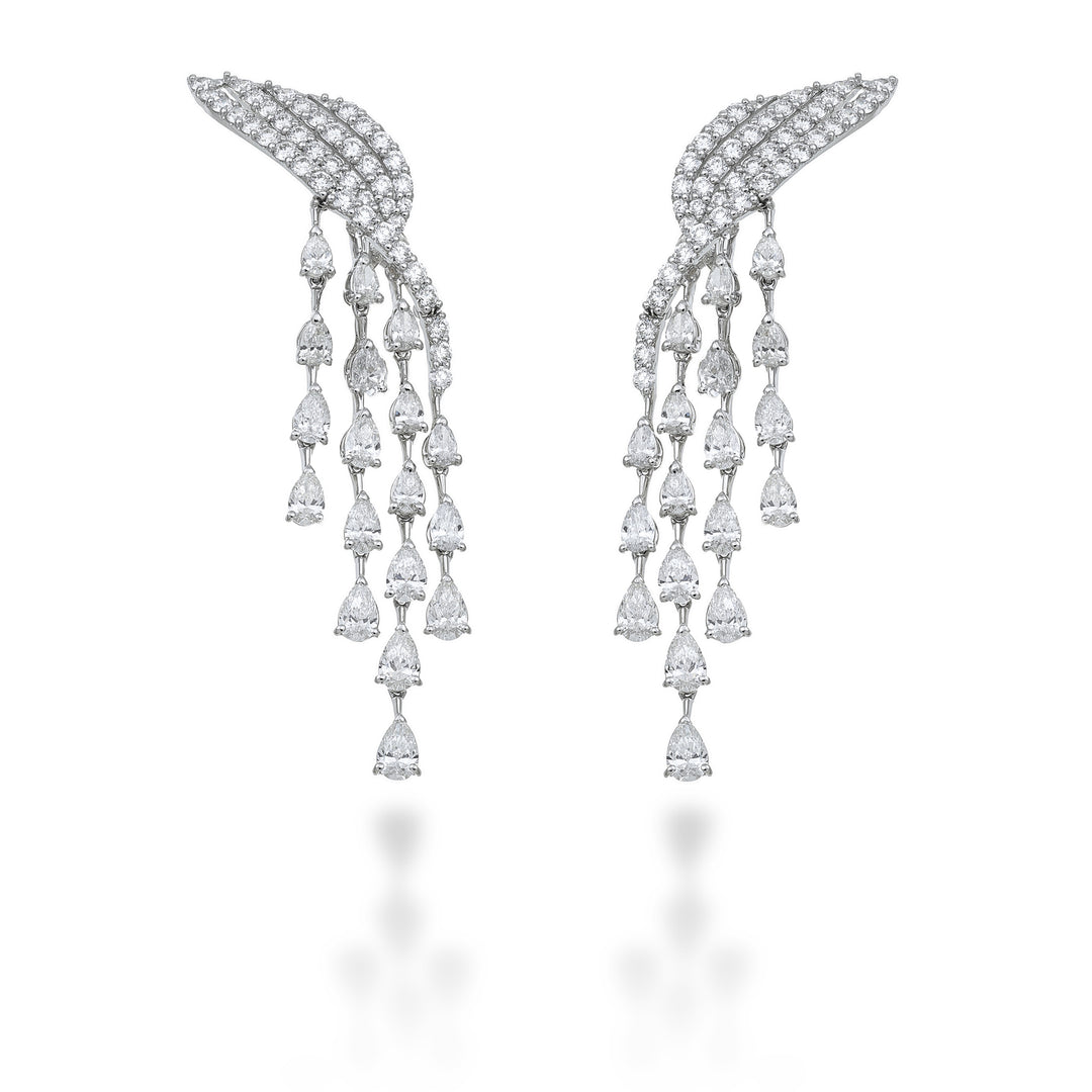 Golay orecchini design diamanti gocce e round OD680DB-25104110132