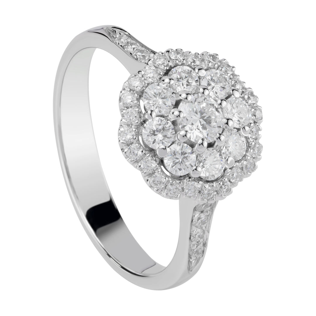 Bague fleur Golay cen 0,19 ct ACT004DI2-21344110087