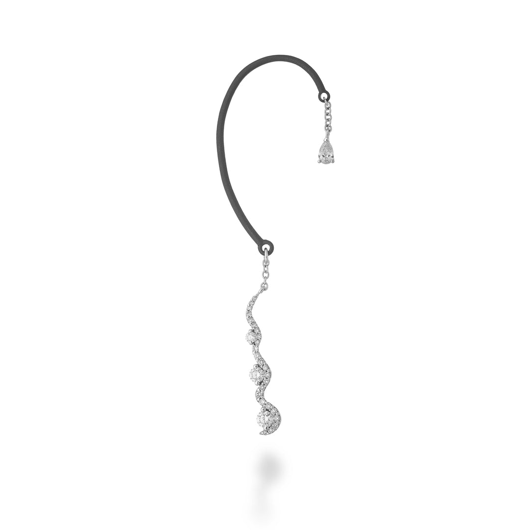 Golay right ear cuff earring titanium element OEC806DBDX-26013110146