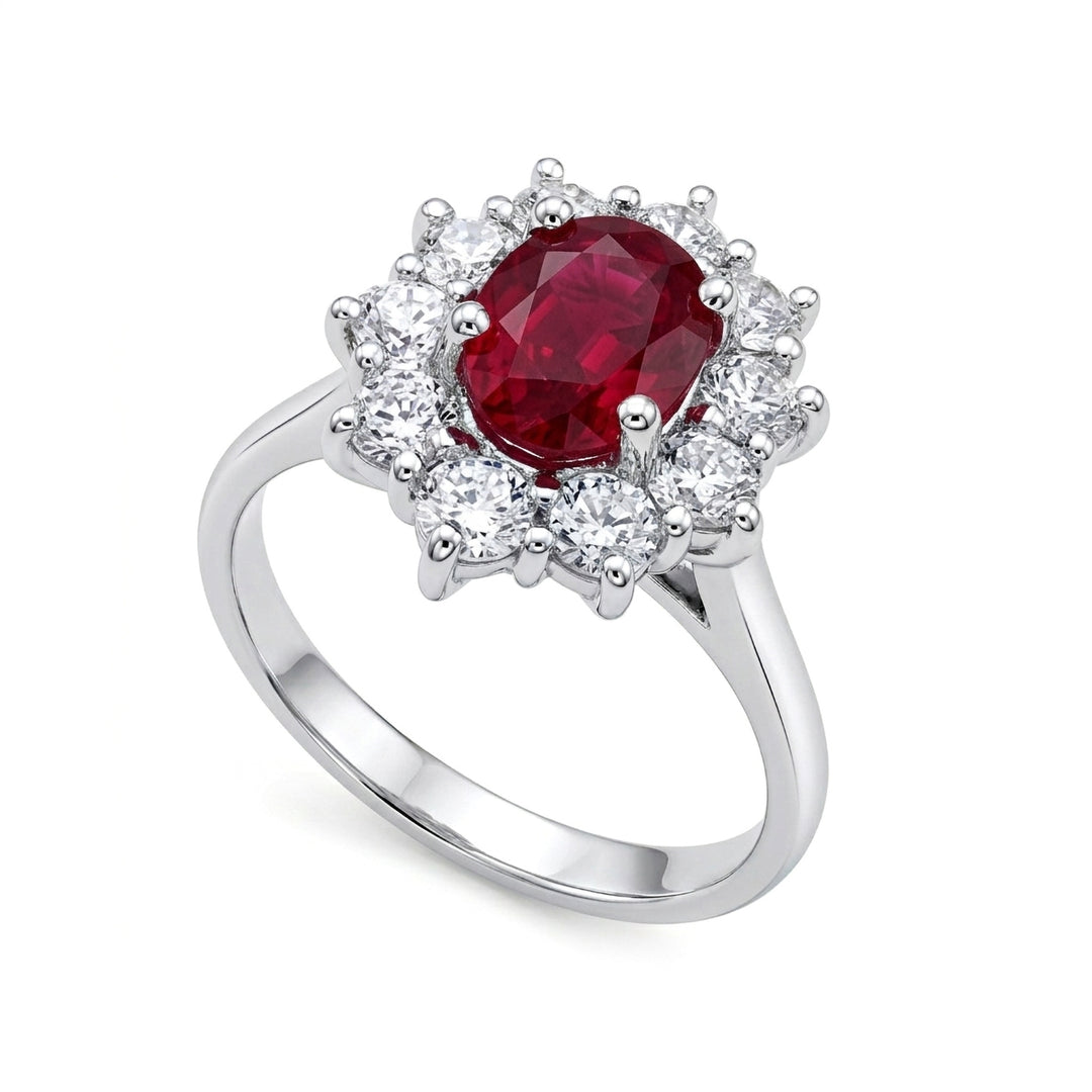Golay oval ruby ring 6x4 contour 10 diamonds ACLC102DIRU46-24052110155