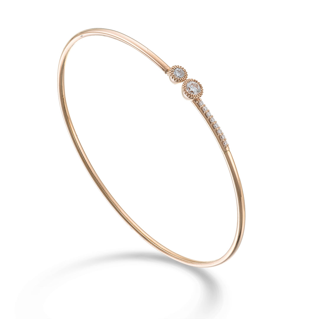 Golay BR 18kt Armreif 2 Fassungen 0,38 ct Roségold GBSC057DIO3
