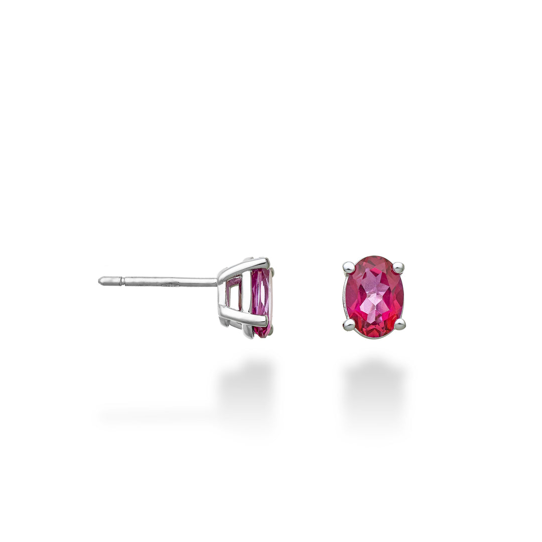 Mikiko oder 18 Karat ovaler rosa Topas 7x5 ct.1,60 MO5121O4TPPK