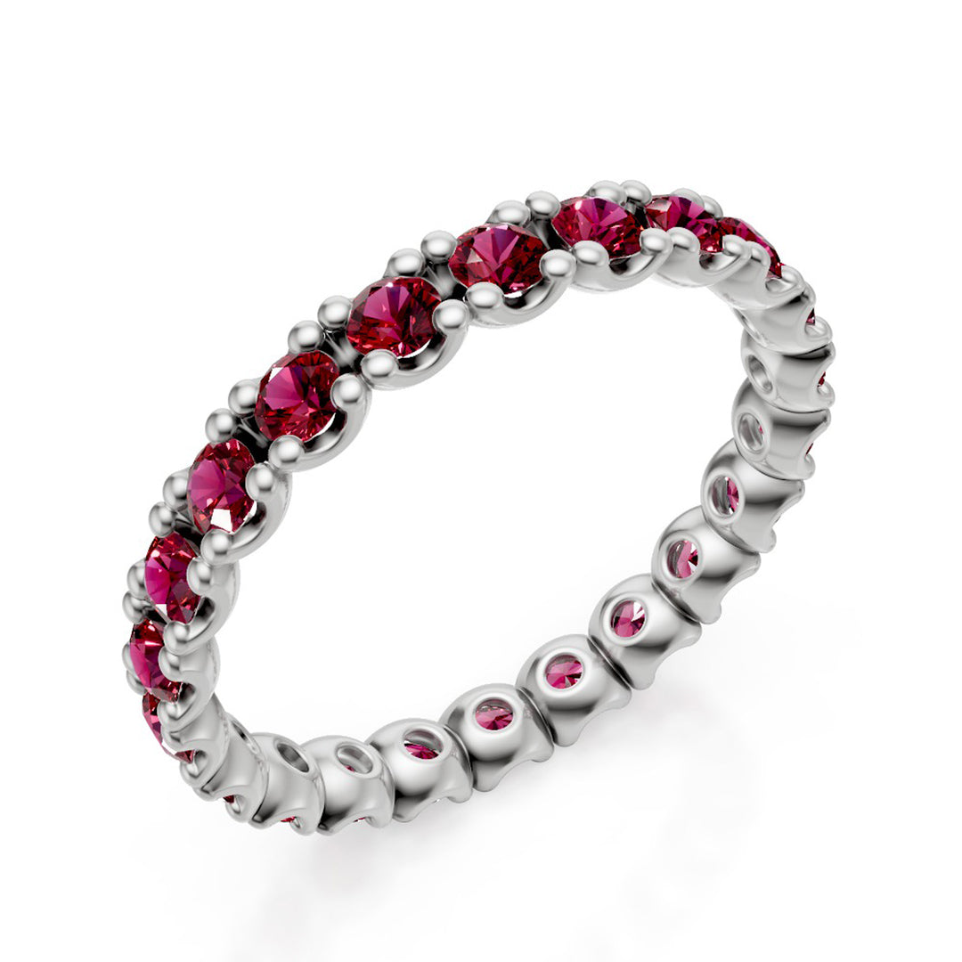 Nihama an 9kt ruby ​​lab ct. 1.15 white gold NXDAET010R4RBR