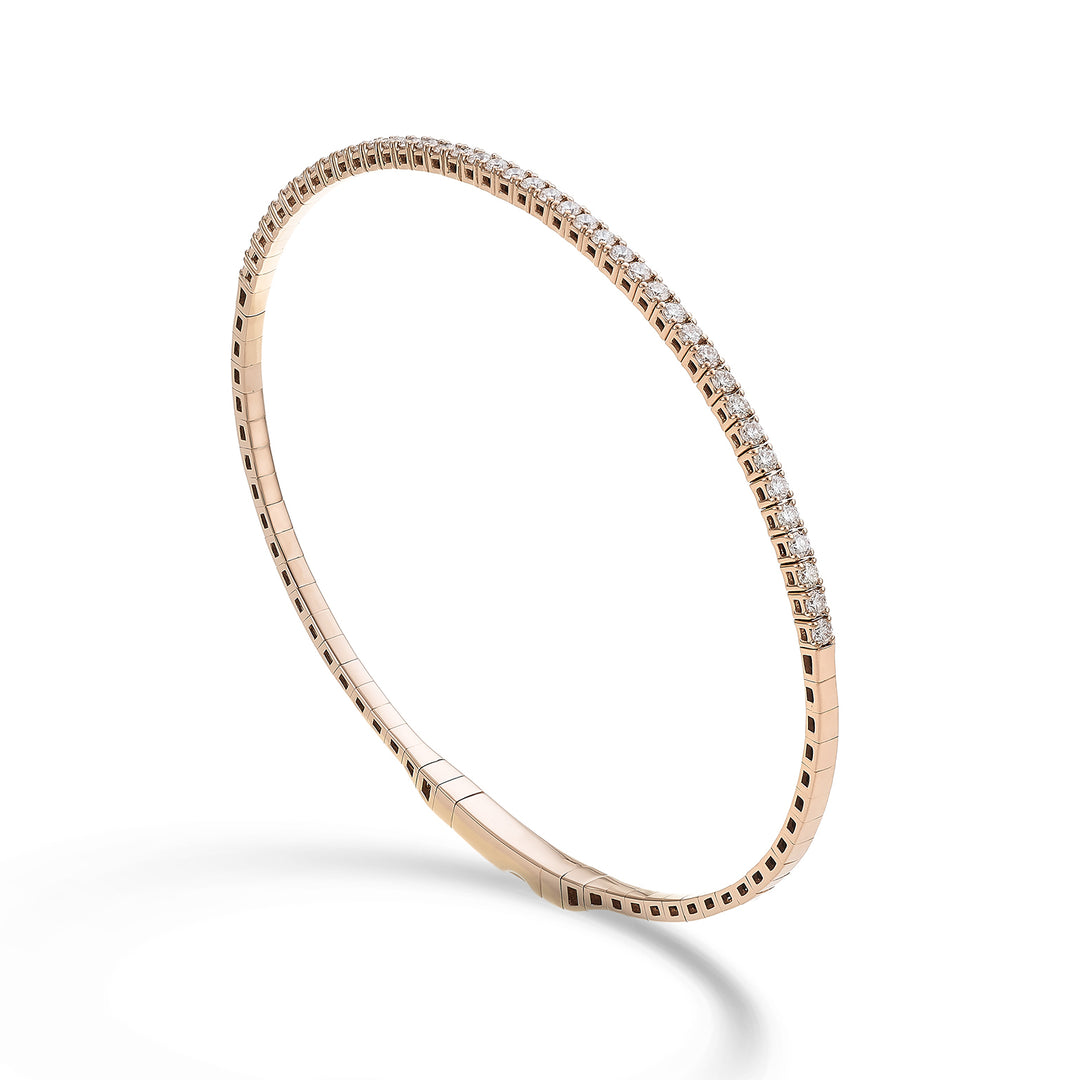 Golay br 18k tenis flex media vuelta diam. Oro rosa de 0,80 ct 17 cm GBFLEX001DIO3