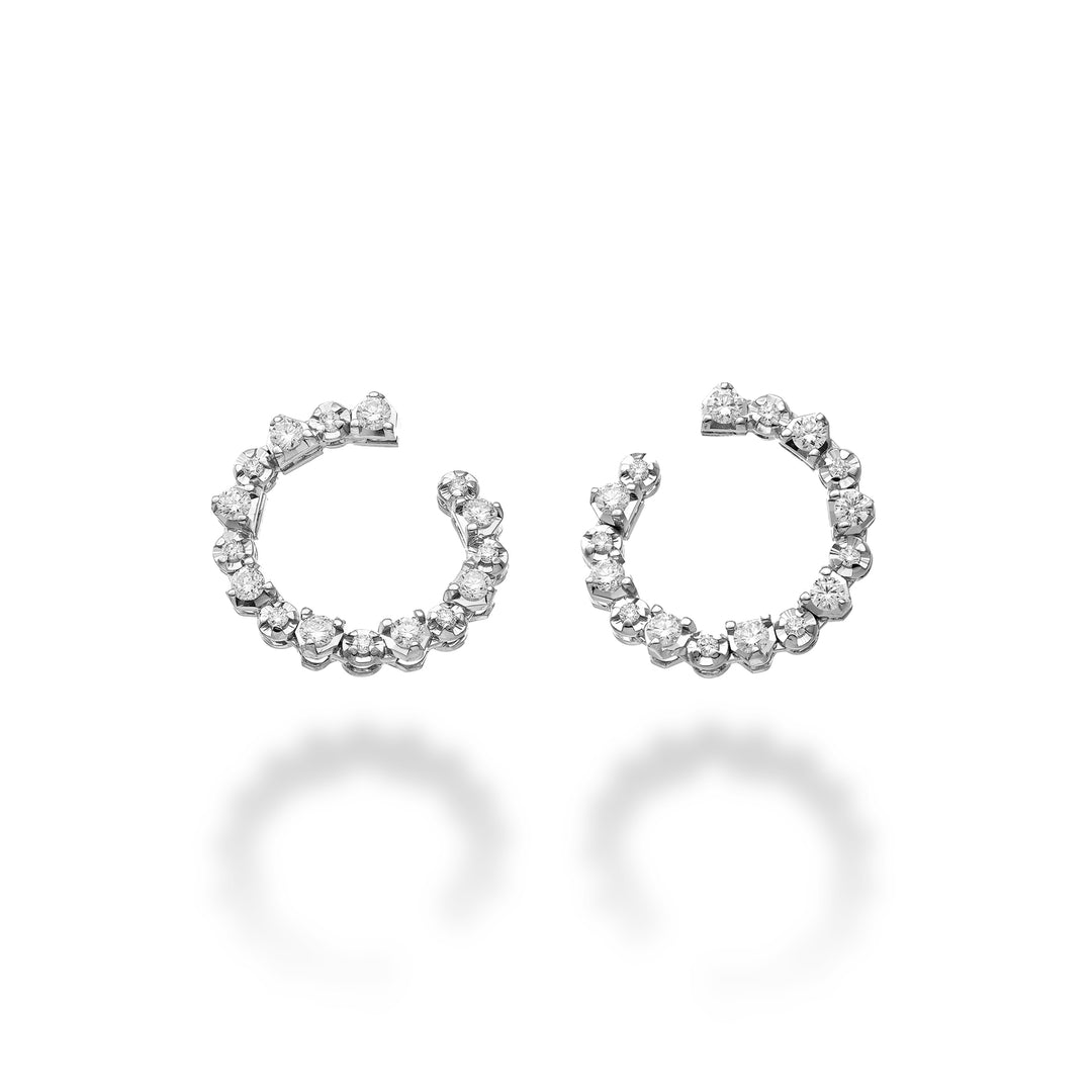 Pendientes de gancho con bisel triangular Golay OPEN598D0035-24355110033