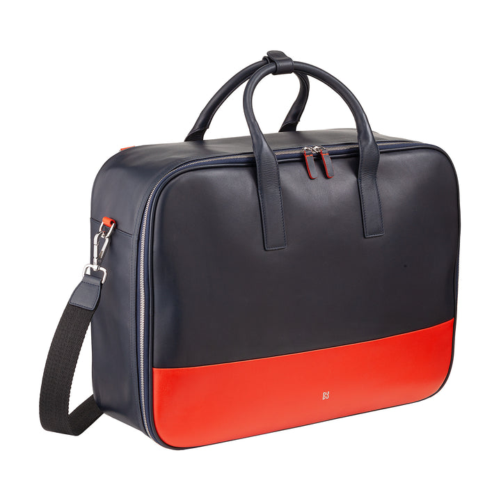 DUDU Maleta de Viaje para Hombre Mujer en Piel de Alta Calidad, Mochila de Viaje 33L, Equipaje de Mano, Bandolera con Cremallera