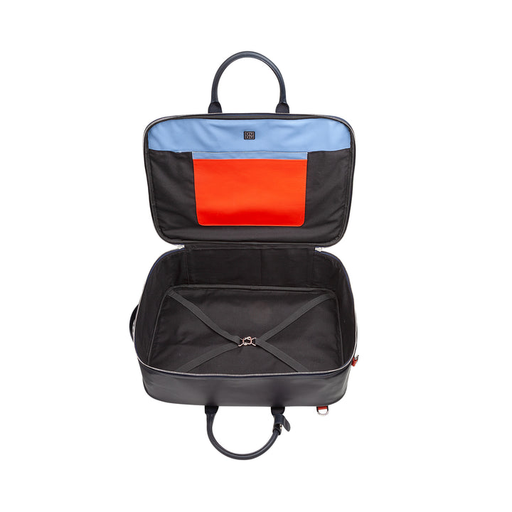 DUDU Maleta de Viaje para Hombre Mujer en Piel de Alta Calidad, Mochila de Viaje 33L, Equipaje de Mano, Bandolera con Cremallera