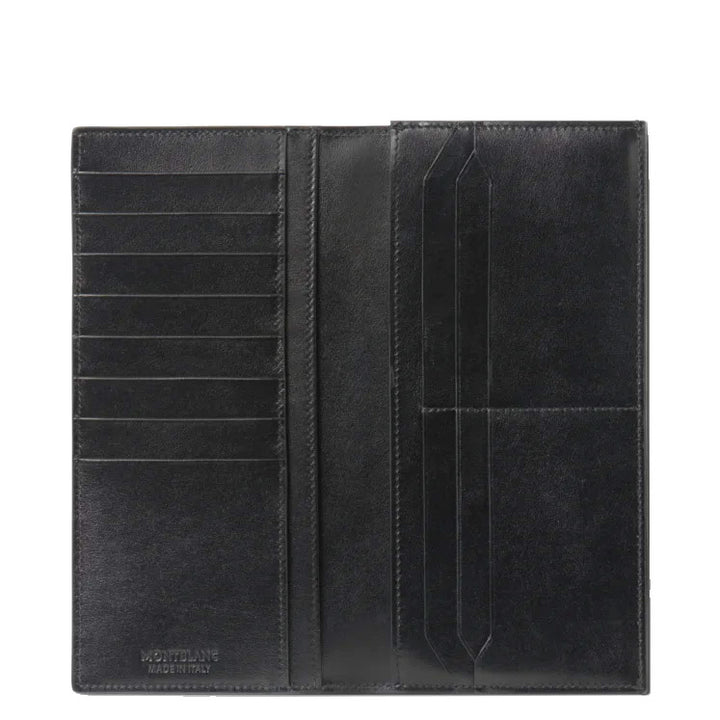 Montblanc vertical wallet 14 compartments and zip pocket Meisterstück black 198318
