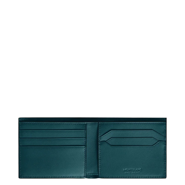 Montblanc wallet 6 compartments Meisterstück cyprus blue 198800