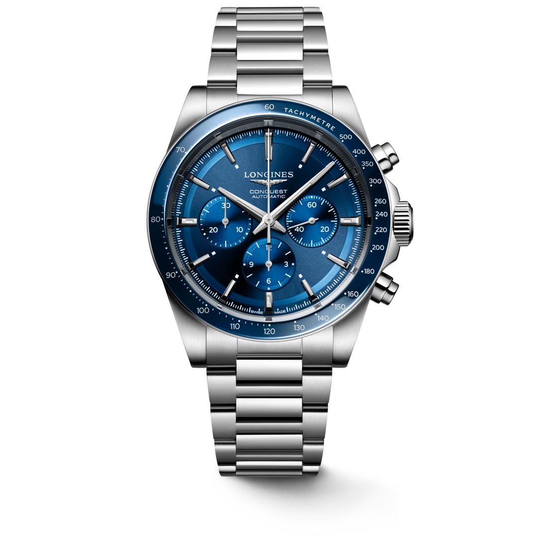 Longines orologio Conquest Chronograph 42 mm L3.835.4.92.6
