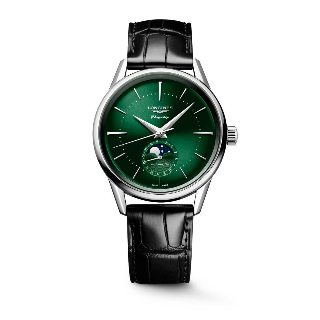 Longines orologio Flagship Heritage Moonphase 38.5 mm L4.815.4.02.2