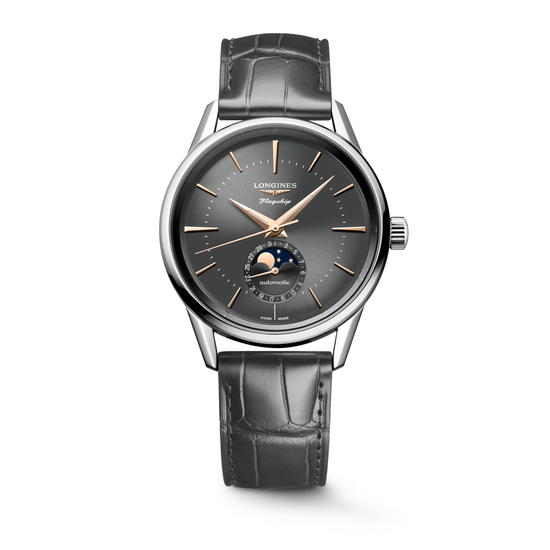 Longines orologio Flagship Heritage Moonphase 38.5 mm L4.815.4.52.2