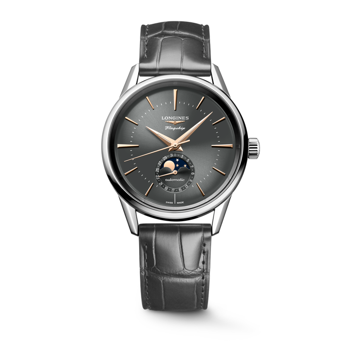 Longines orologio Flagship Heritage Moonphase 38.5 mm L4.815.4.52.2