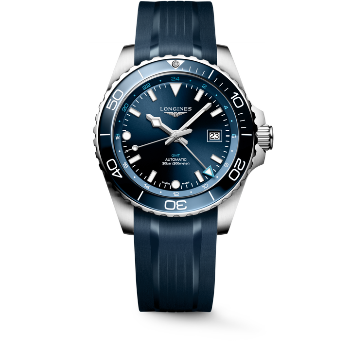 Longines orologio Hydroconquest Gmt 43 mm L3.890.4.96.9