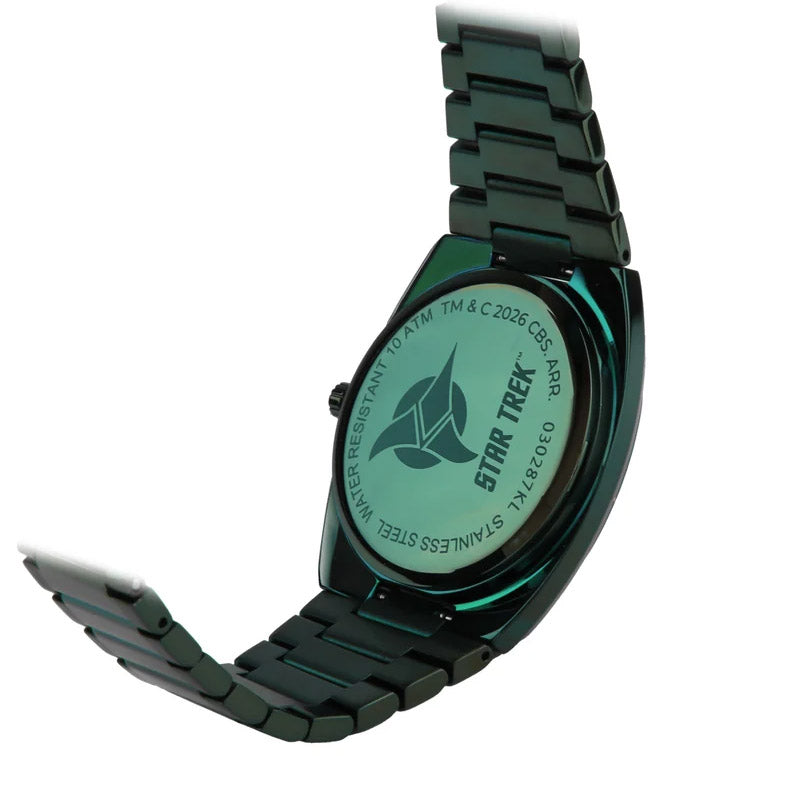 Reloj Lorenz STAR TREK Klingon 40x36 mm cuarzo verde acero acabado PVD verde 030287KL