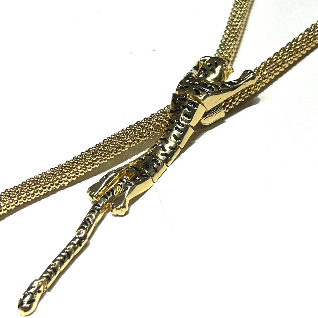 Federica Rossi Collar Latch Leopard acabado bronce PVD oro amarillo de 18 kt FR.CO.30