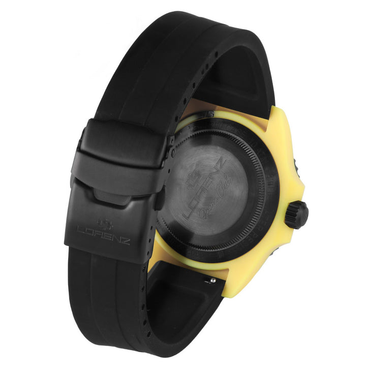 Lorenz Ocean Club Yellow Fin 40 mm schwarze Quarzuhr 030268EE