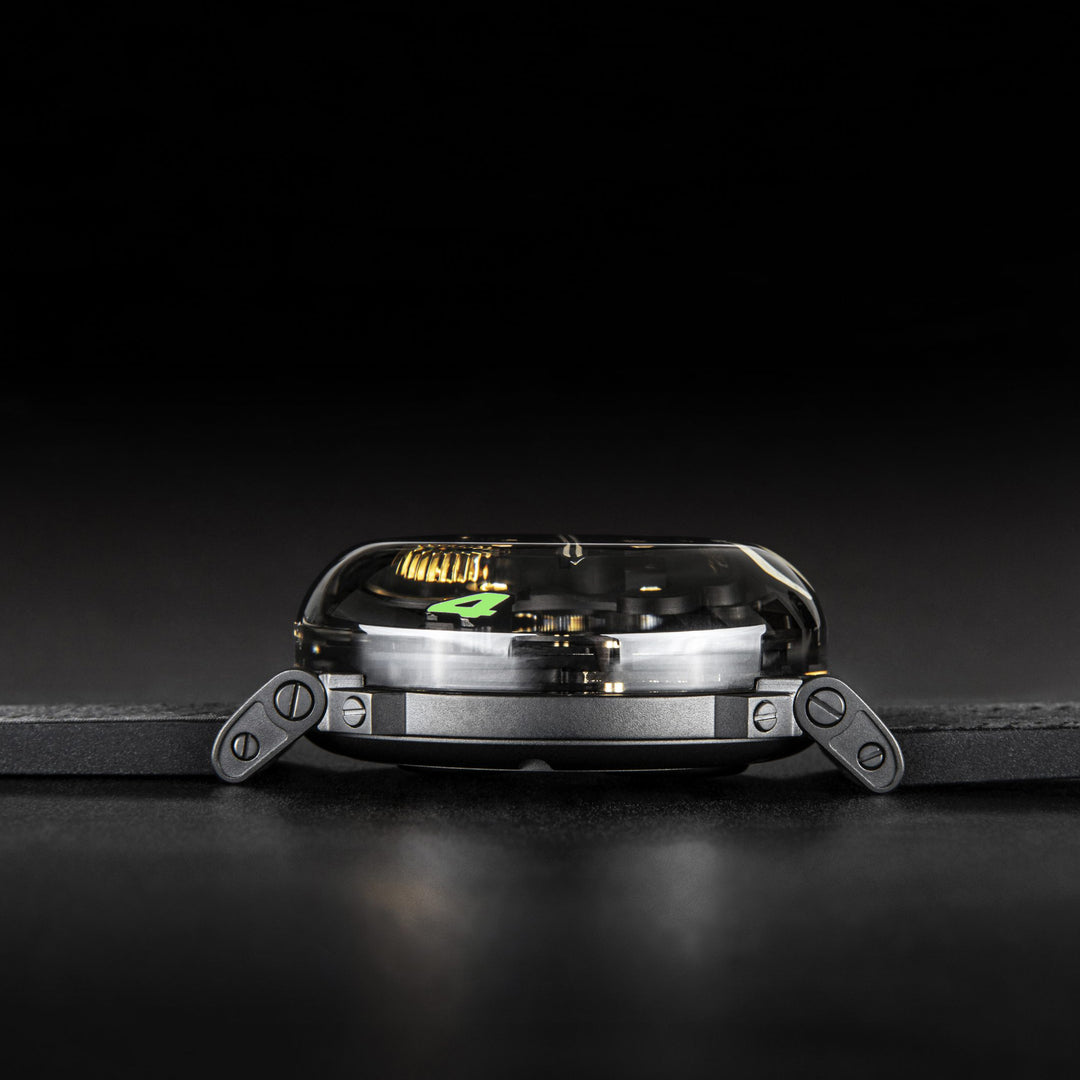 U-BOAT-Uhr U-65 SS GRÜN 44 mm skelettierter Quarzstahl 3350
