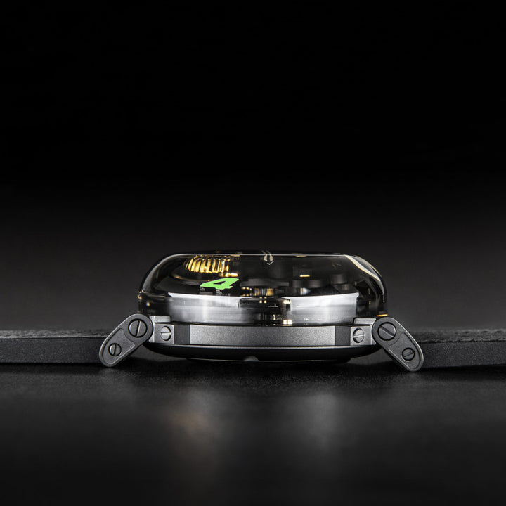 U-BOAT-Uhr U-65 SS GRÜN 44 mm skelettierter Quarzstahl 3350