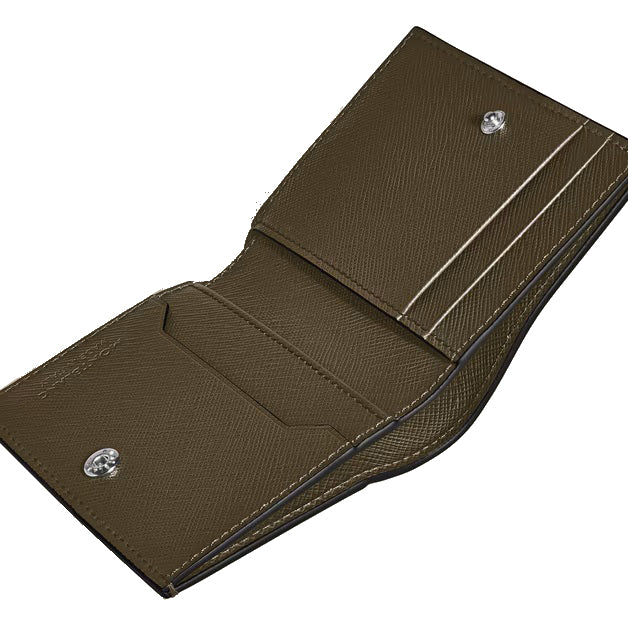 Montblanc Mini-Geldbörse 4 Taschen Sartorial Leder Khaki 221508