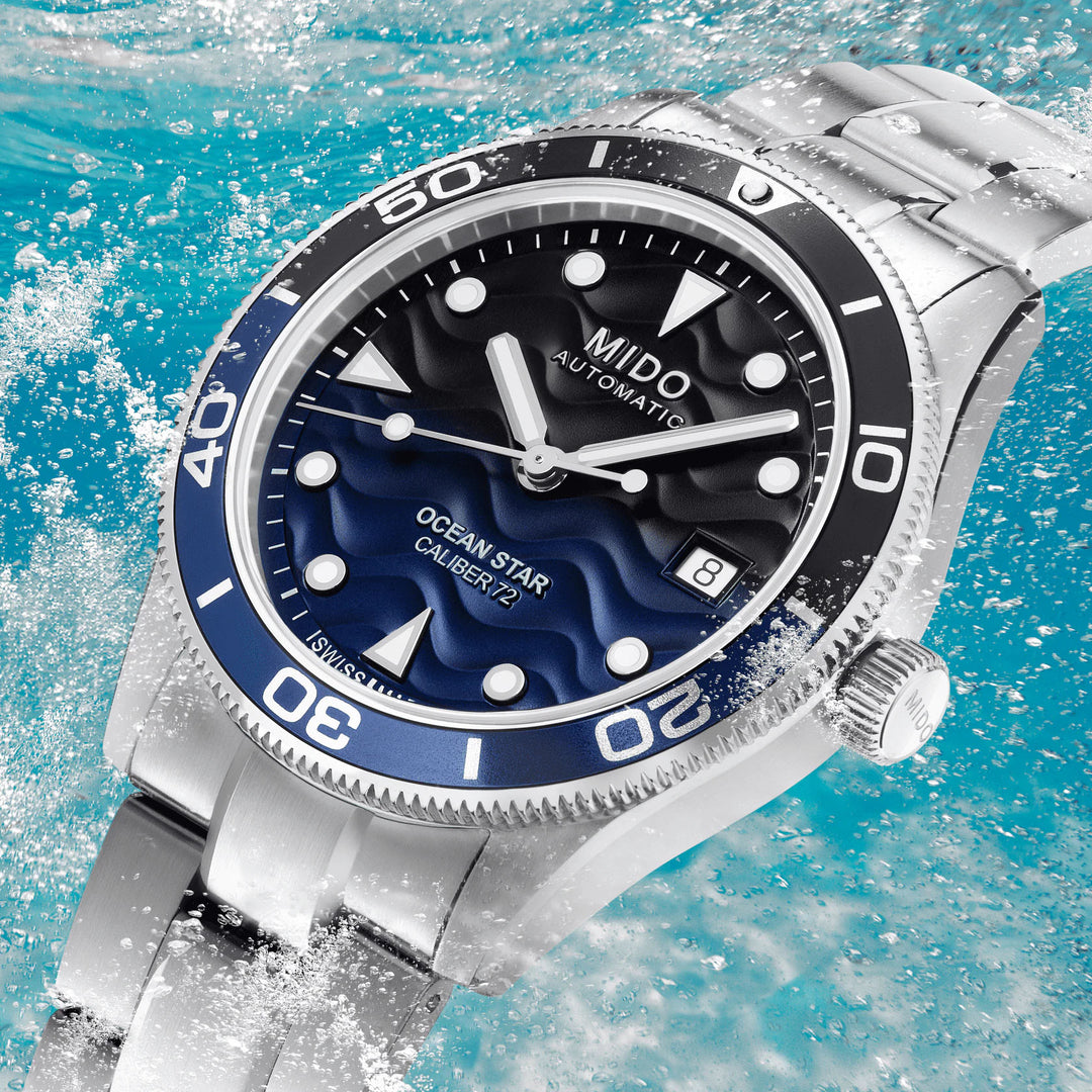 Montre Midi Ocean Star 39mm bleu acier automatique M026.907.11.041.00