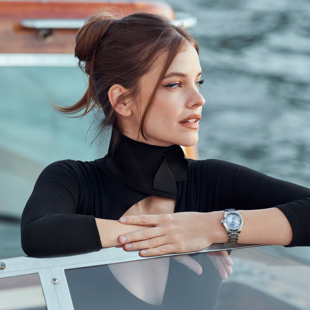 Reloj Longines Conquest 34mm azul automático acero L3.430.4.92.6