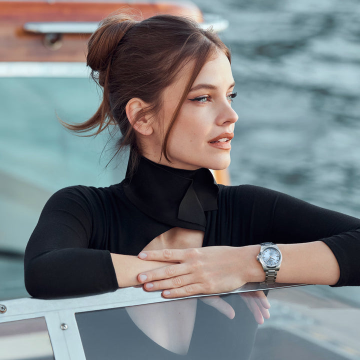 Reloj Longines Conquest 34mm azul automático acero L3.430.4.92.6