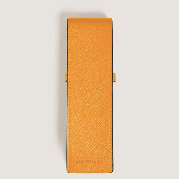Montblanc case for 2 writing instruments Envelope saffron 221642